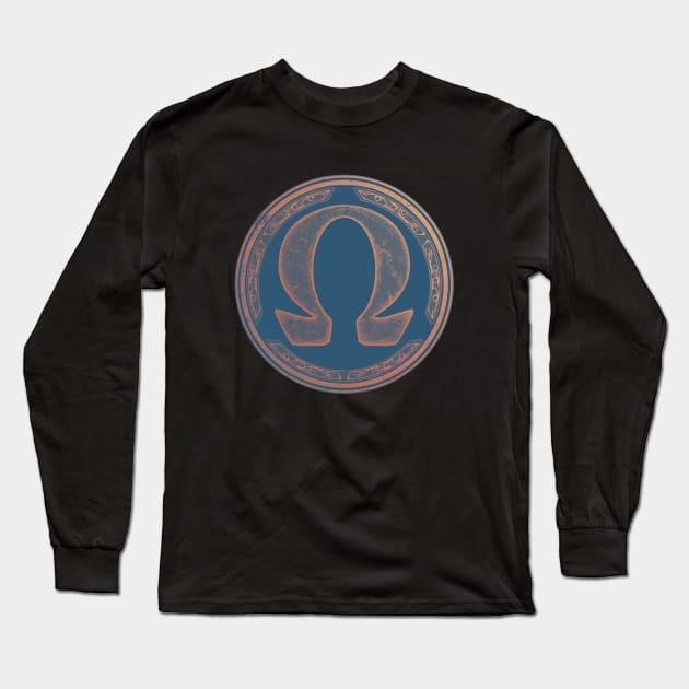 Omega Symbol Long Sleeve T-Shirt by NicGrayTees